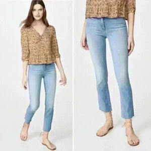 Mother The Mid Rise Dazzler Ankle Fray in Jackpot Size 23